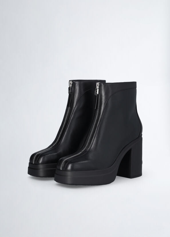 BOTINES NEGROS CON CREMALLERA
