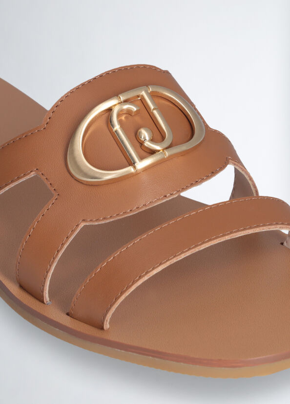 SANDALIAS PLANAS DE PIEL LIU JO