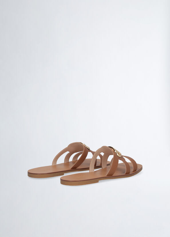 SANDALIAS PLANAS DE PIEL LIU JO