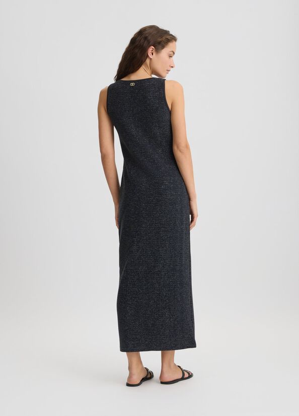 VESTIDO LARGO DE LUREX