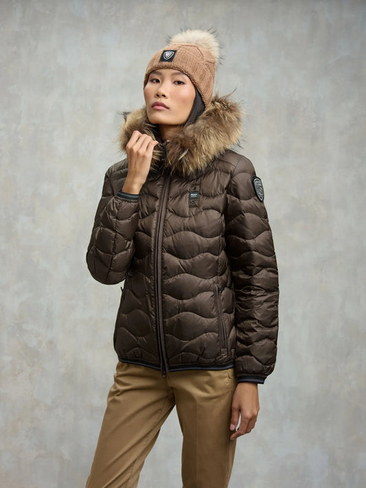 PLUMÍFERO CON CUELLO DE PELO BLAUER