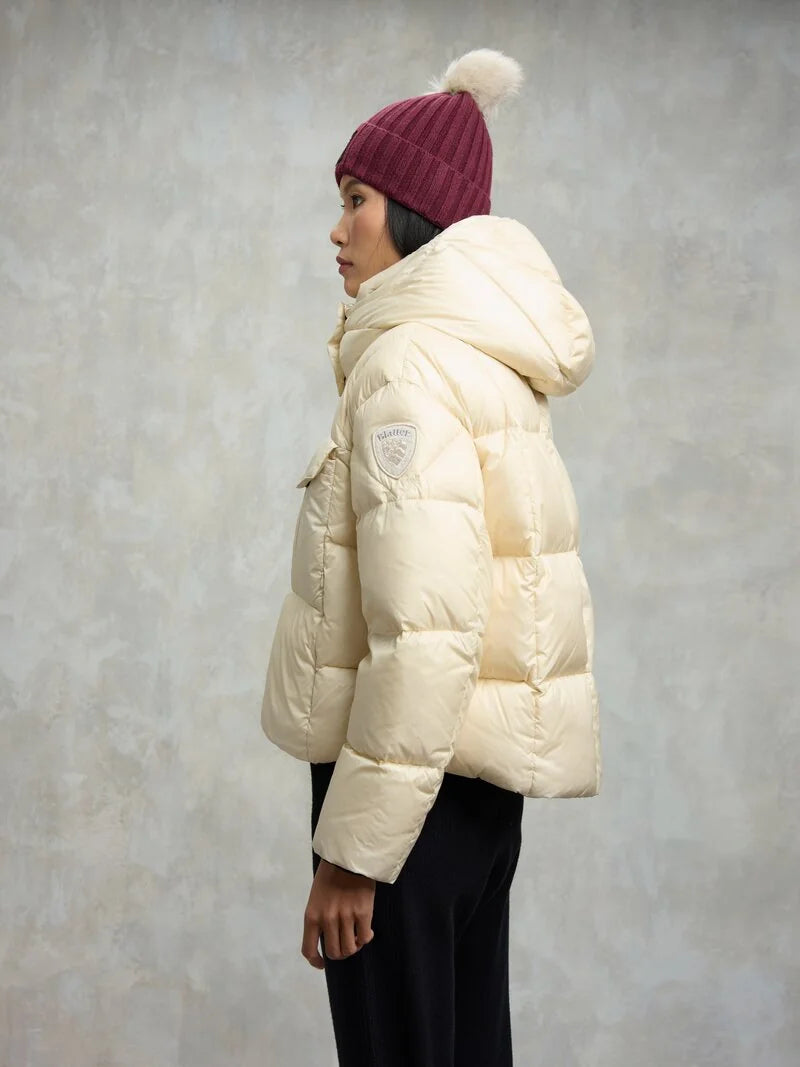 PLUMÍFERO CORTO BRILLANTE BLAUER