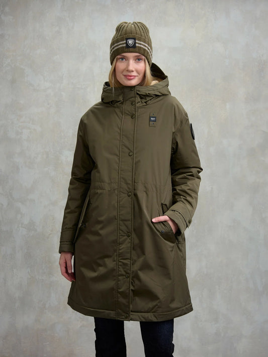 PARKA CON PIEL BLAUER