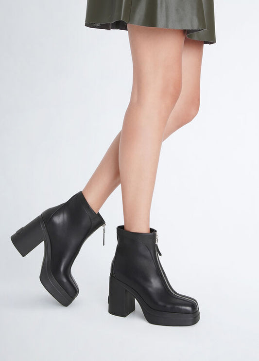 BOTINES NEGROS CON CREMALLERA