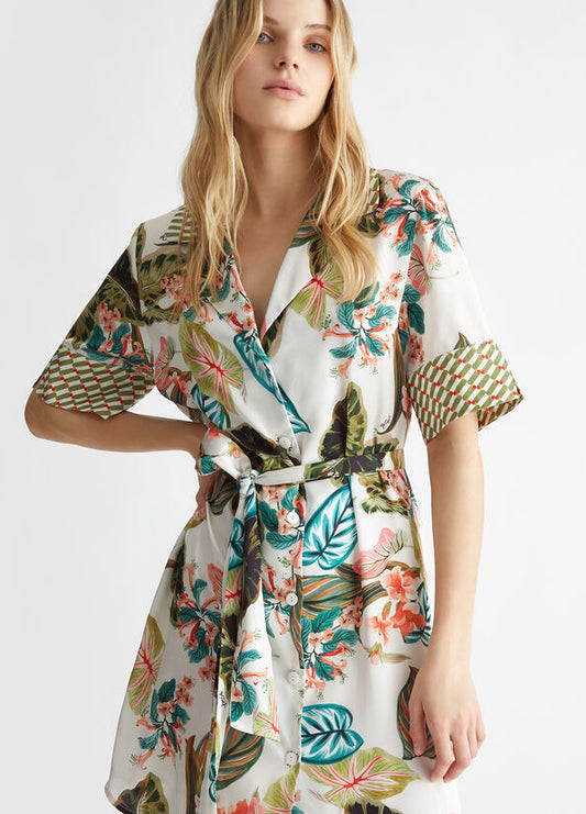 VESTIDO CAMISERO ESTAMPADO