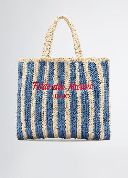 BOLSO RÁFIA A RAYAS