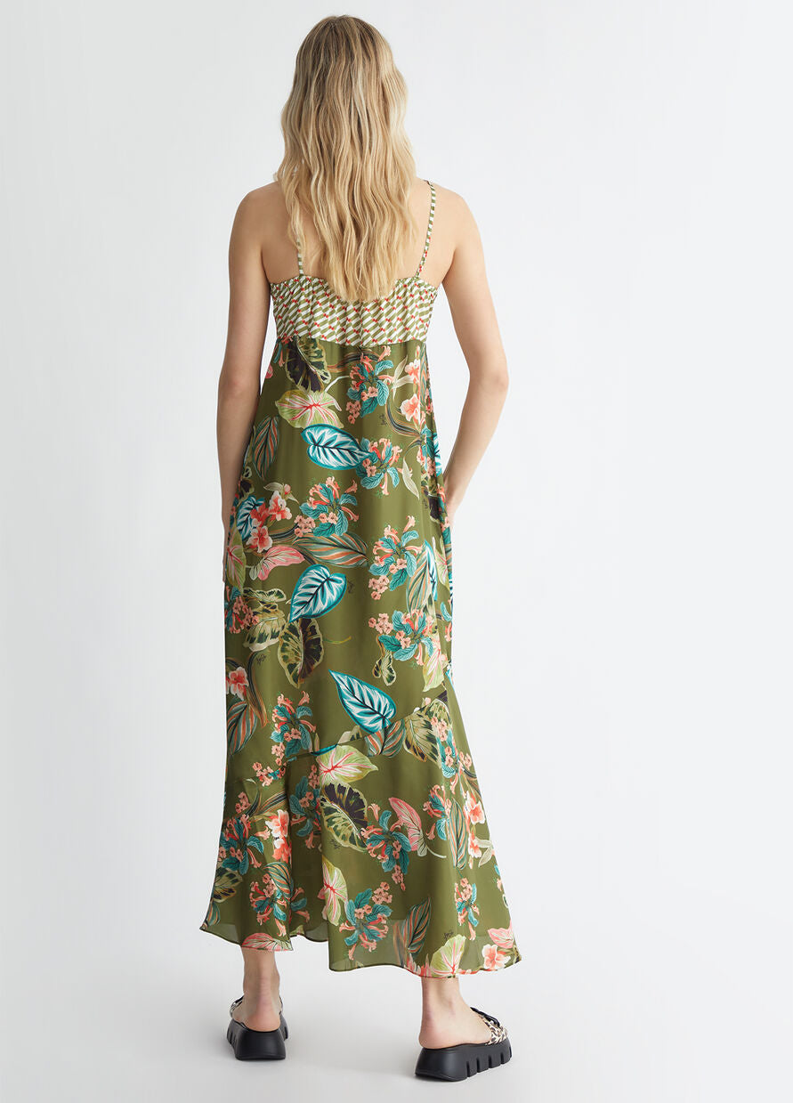 Vestido largo flores