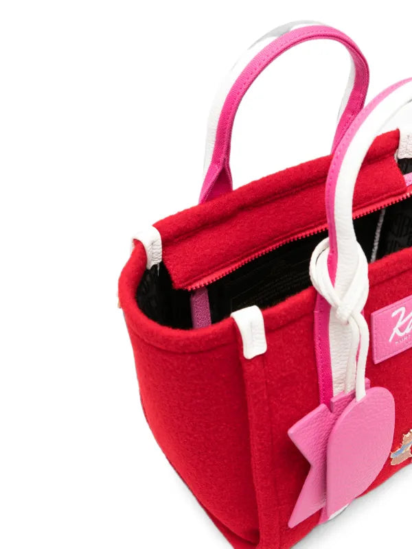 BOLSO TOTE ROJO PARCHES KURT GEIGER