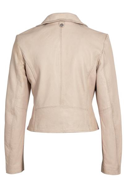 CHAQUETA CUERO OFF WHITE