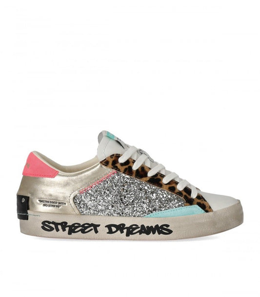 ZAPATILLA CRIME LONDON DISTRESSED PLATINUM WILDLIFE