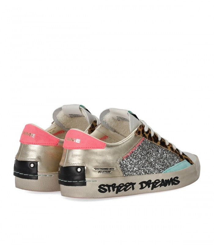 ZAPATILLA CRIME LONDON DISTRESSED PLATINUM WILDLIFE