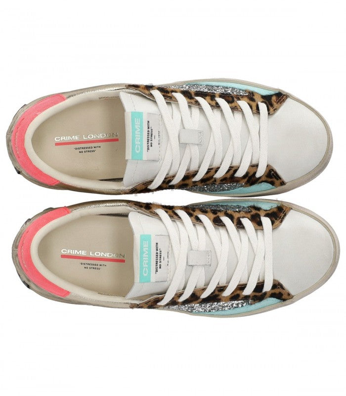 ZAPATILLA CRIME LONDON DISTRESSED PLATINUM WILDLIFE